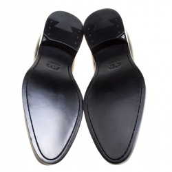 Pre Owned Dior Black Leather Lace Up Derby Size 42