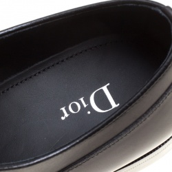 Pre Owned Dior Black Leather Lace Up Derby Size 42