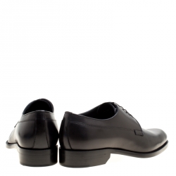 Pre Owned Dior Black Leather Lace Up Derby Size 41