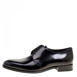 Dior Black Leather Lace Up Derby Size 41