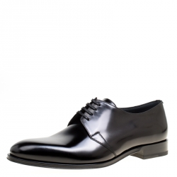 Dior Black Leather Lace Up Derby Size 41