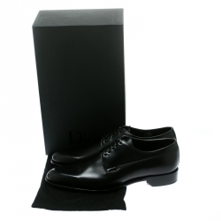 Dior Black Leather Lace Up Derby Size 42