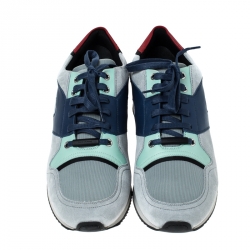 Dior Homme Multicolor Suede and Leather B02 Lace Low Top Sneakers Size 43