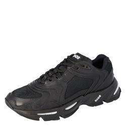 Dior Black Technical Mesh and Leather CD1 Platform Sneakers Size 43