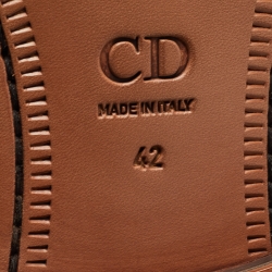 Pre Owned Dior Black Leather Lace Up Oxford Size 42