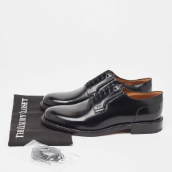 Pre Owned Dior Black Leather Lace Up Derby Size 42