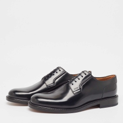 Pre Owned Dior Black Leather Lace Up Derby Size 42