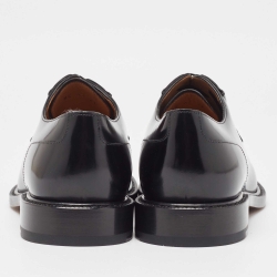 Pre Owned Dior Black Leather Lace Up Derby Size 42