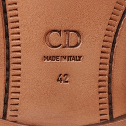 Pre Owned Dior Black Leather Lace Up Derby Size 42