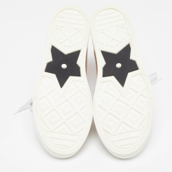 Pre Owned Dior Beige Jute Union Embroidered Walk'n'Dior Sneakers Size 42