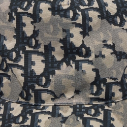 Dior Homme Grey/Navy Blue Oblique Print Baseball Cap S