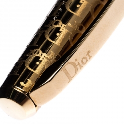 Pre Owned Dior Gold Tone Logo Embossed Stylos Ballpoint Pen