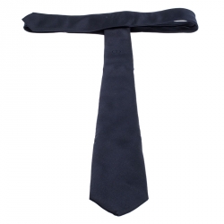 Dior Midnight Blue Classic Silk Tie