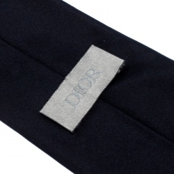 Dior Midnight Blue Classic Silk Tie