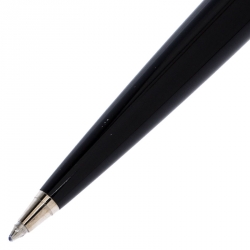 Dior Black Lacquer Diamond Encrusted Silver Tone Ball Point Pen