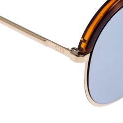 Dior Brown/Dark Mirror Desertie Aviator Sunglasses