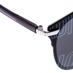 Pre Owned Dior Silver/Black Reflected P Double Bridge Sunglasses