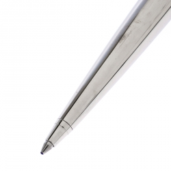 Pre Owned Dior White Ceramic Embellished Silver Tone Ballpoint Pen