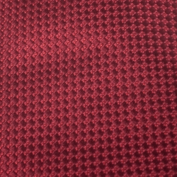Dior Vintage Red Chequered Jacquard Silk Tie