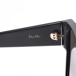 Pre Owned Dior Homme Black / Grey Mirrored Gradient 8070T Dior Hit Square Sunglasses