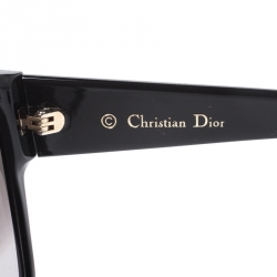 Pre Owned Dior Homme Black / Grey Mirrored Gradient 8070T Dior Hit Square Sunglasses