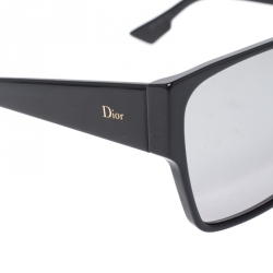 Pre Owned Dior Homme Black / Grey Mirrored Gradient 8070T Dior Hit Square Sunglasses