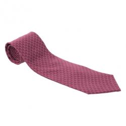 مملوكة مسبقًا Christian Dior Pink Silk Tie
