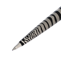 Dior Zebra Printed Silver Tone Ballpoint Pen