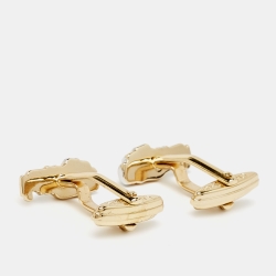 Dior Two Tone Metal Toggle Cufflinks