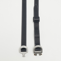 Pre Owned Dior Homme Navy Blue Leather Alyx Lock Buckle Belt 120CM