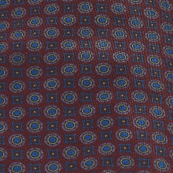 Pre Owned Christian Dior Monsieur Burgundy Printed Silk Tie