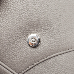 Dior Grey Leather Saddle Bag