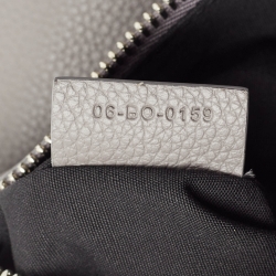 Dior Grey Leather Saddle Bag