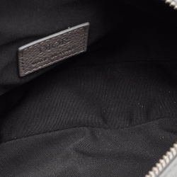 Dior Grey Leather Saddle Bag