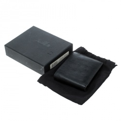 Dior Black Diorissimo Coated Canvas Bifold Wallet