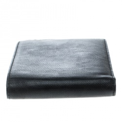 Dior Black Diorissimo Coated Canvas Bifold Wallet