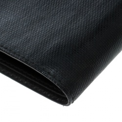 Dior Black Diorissimo Coated Canvas Bifold Wallet