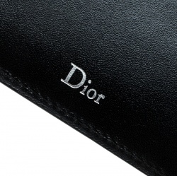 Dior Black Diorissimo Coated Canvas Bifold Wallet