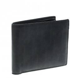 Dior Black Diorissimo Coated Canvas Bifold Wallet