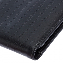 Dior Black Monogram Leather Bifold Wallet