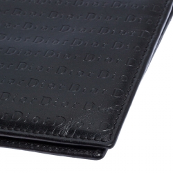 Dior Black Monogram Leather Bifold Wallet