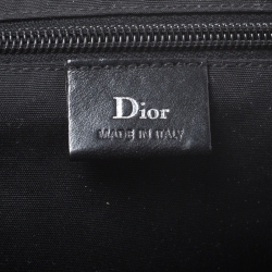 Dior Homme Black Fabric and Leather Tote