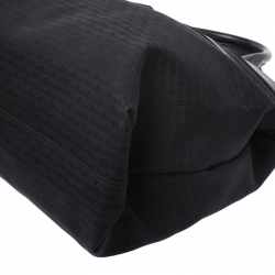 Dior Homme Black Fabric and Leather Tote