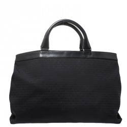 Dior Homme Black Fabric and Leather Tote