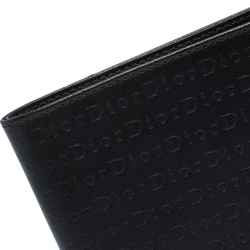  Dior Black Leather Bifold Wallet