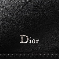  Dior Black Leather Bifold Wallet