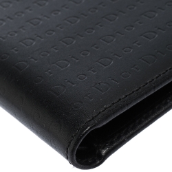  Dior Black Leather Bifold Wallet
