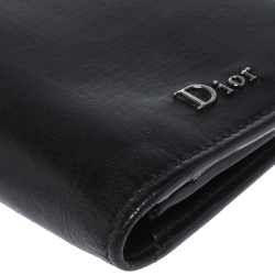 Dior Black Leather Bifold Wallet