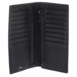Dior Black Leather Bifold Wallet