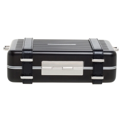 Pre Owned Dior x Rimowa Black Aluminum and Leather Personal Clutch Bag